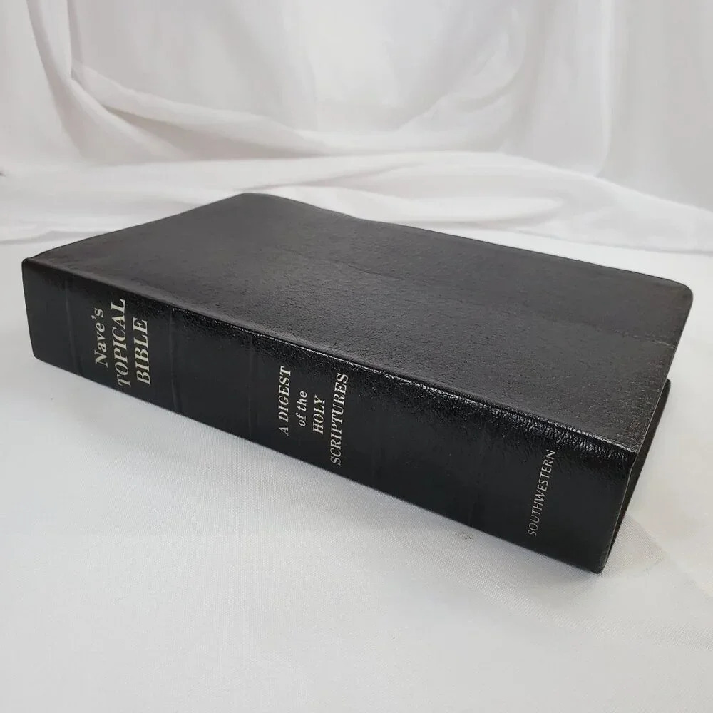 Naves Topical Bible A Digest Of The Holy Scriptures Southwestern 1962 Black Leat